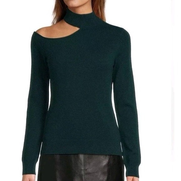 Antonio Melani Sweater XS 100 Cashmere Tina Cut On Cozy Chic Capsule New‎ - Picture 1 of 14